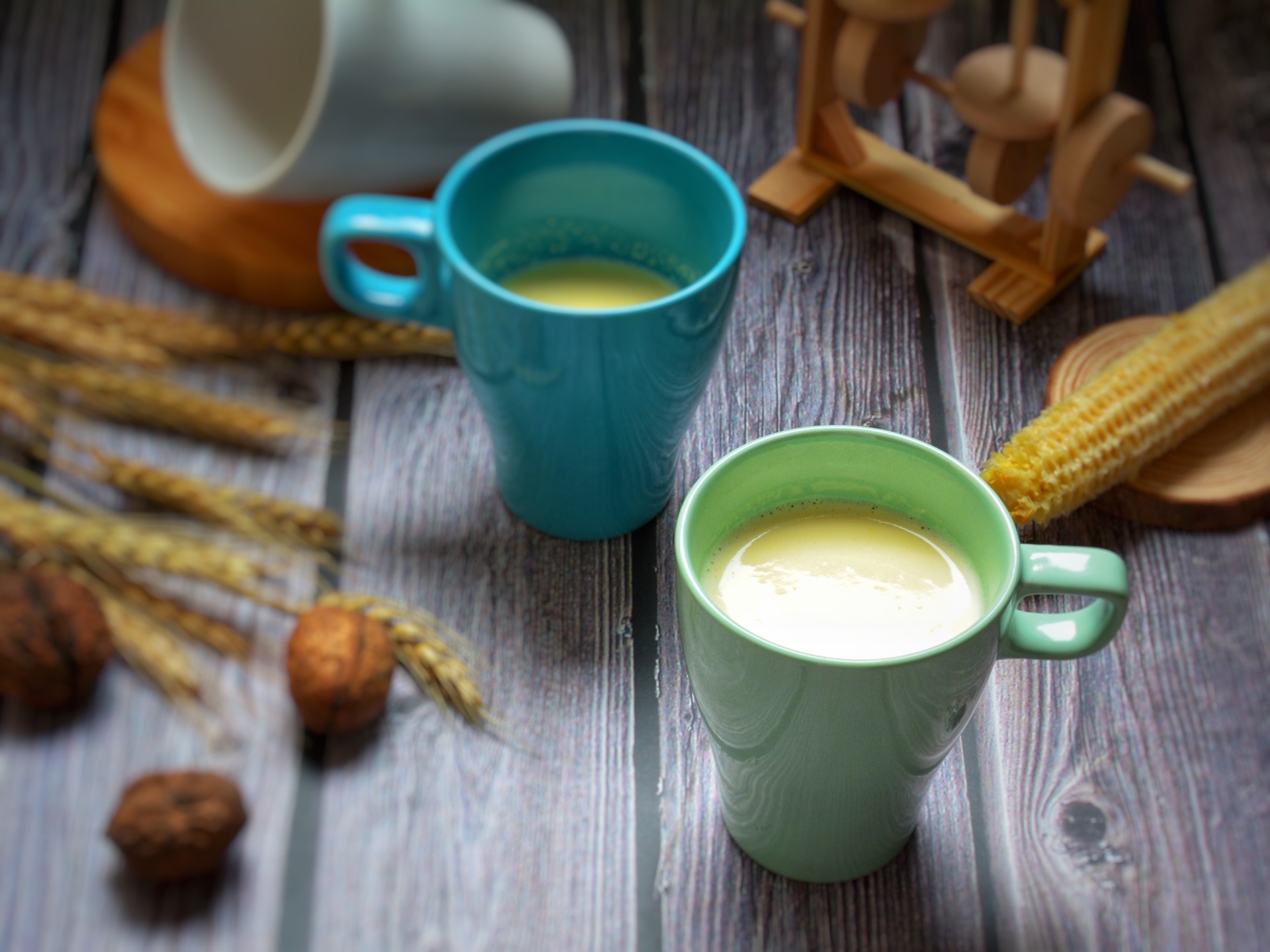 Yummy cheese and corn juice