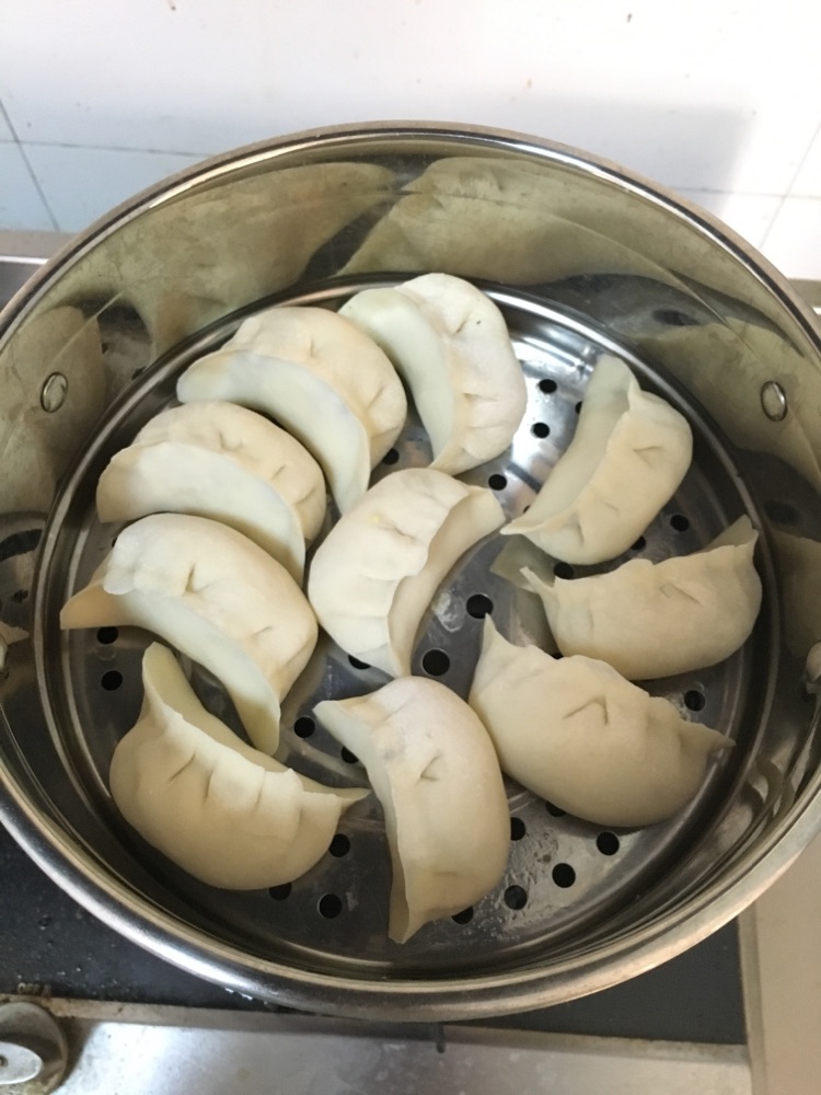 黄瓜鸡蛋蒸饺的做法图解8