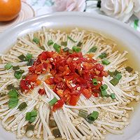 凉拌剁椒金针菇 | 开胃酸辣的春日凉菜的做法图解4