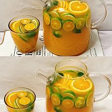 让维c爆炸！巨好喝的鲜橙柠檬茉莉绿茶，这样做超简单！