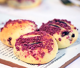 紫薯芋泥软欧包的做法
