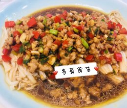 肉末金针菇的做法