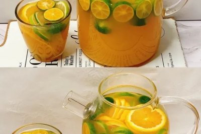 让维c爆炸！巨好喝的鲜橙柠檬茉莉绿茶，这样做超简单！