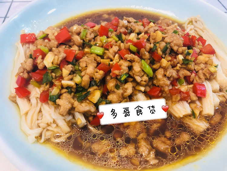 肉末金针菇的做法