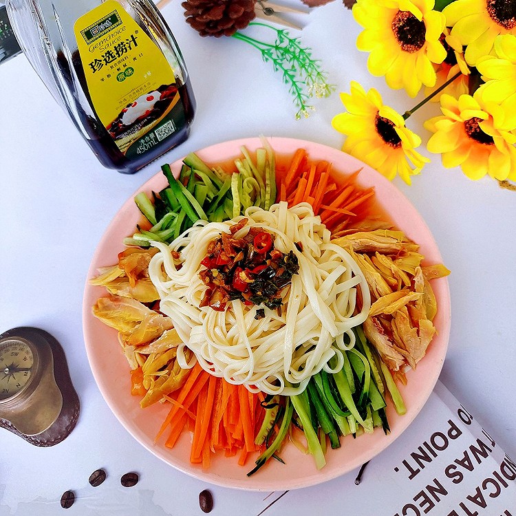 三丝凉面的做法