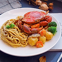 咖喱蟹意面#福临门好面不止用芯造#的做法图解36