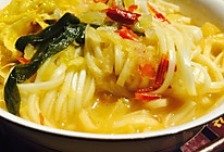 韩式泡菜面条汤的做法