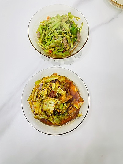 炝炒包包白的做法