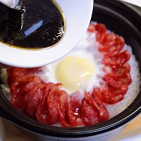 #味达美名厨福气汁，新春添口福#快手腊肠煲仔饭的做法图解8