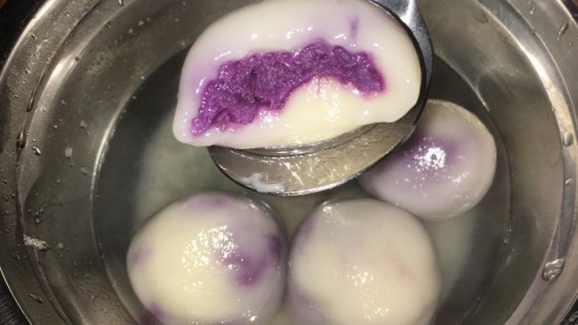紫薯汤圆的做法