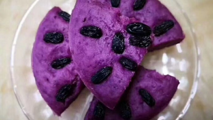 纯素紫薯发糕