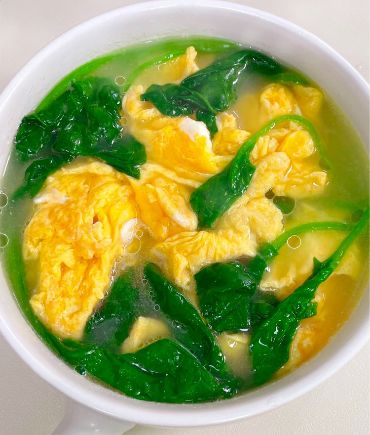 菠菜鸡蛋汤的做法