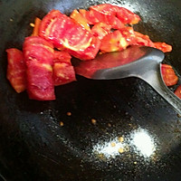 番茄炒青椒。的做法图解7