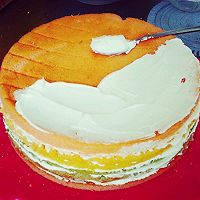 彩虹蛋糕的做法图解4