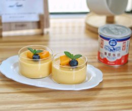 #鹰唛新食尚#芒果布丁的做法