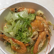 减肥餐 白菜炖虾