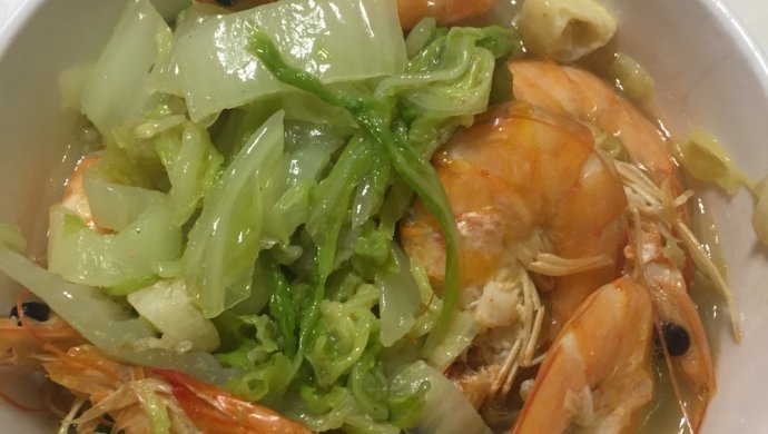 减肥餐 白菜炖虾