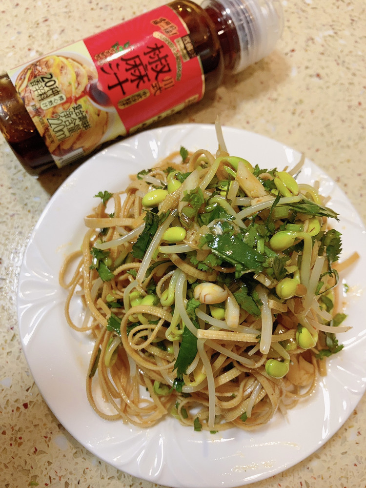 凉拌双豆汇（豆皮豆芽）的做法