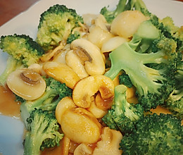 美食蔬食｜口蘑马蹄炒西兰花的做法