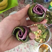 多彩玫瑰花馒头的做法图解21