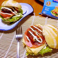 「Q-burger」芝士蛋汉堡 #百吉福食尚达人#的做法图解6