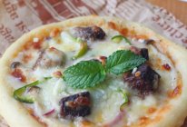 一人食mini牛肉粒蘑菇披萨的做法