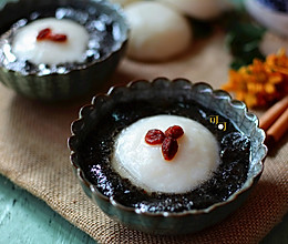 黑洋酥糯米块-猪油芝麻馅蒸麻糍：宁波人过年的传统甜点的做法