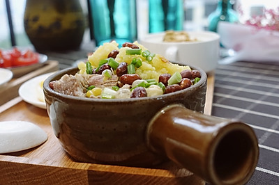 大骨豌豆糯米饭