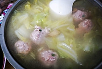 大白菜丸子汤的做法