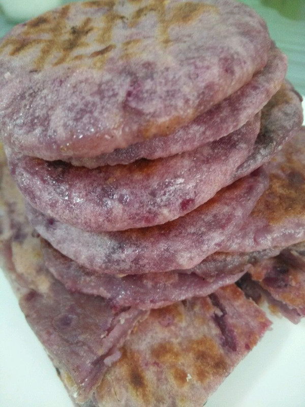 电饼档—香煎紫薯饼