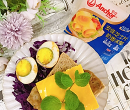 #安佳真草饲 营养护全家#芝香鸡排吐司的做法