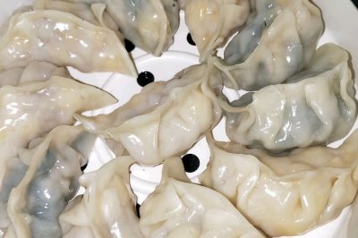 电饭锅蒸 香葱饺子 玉米饺子