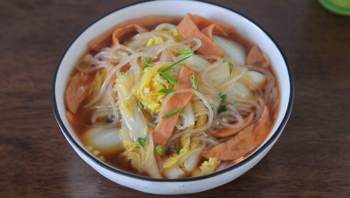 火腿白菜炖粉条