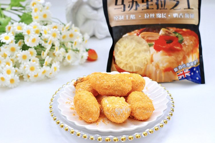 会拉丝的蜜豆芝士糍粑的做法
