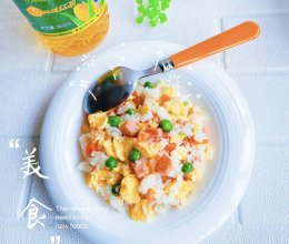 #万物生长 营养尝鲜#玉米油五彩饭的做法