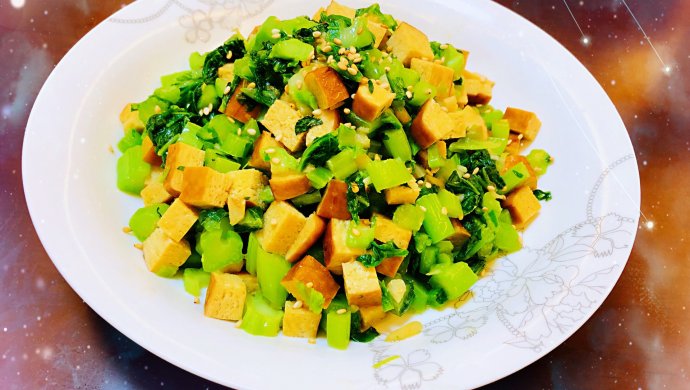 清爽春菜炒豆干