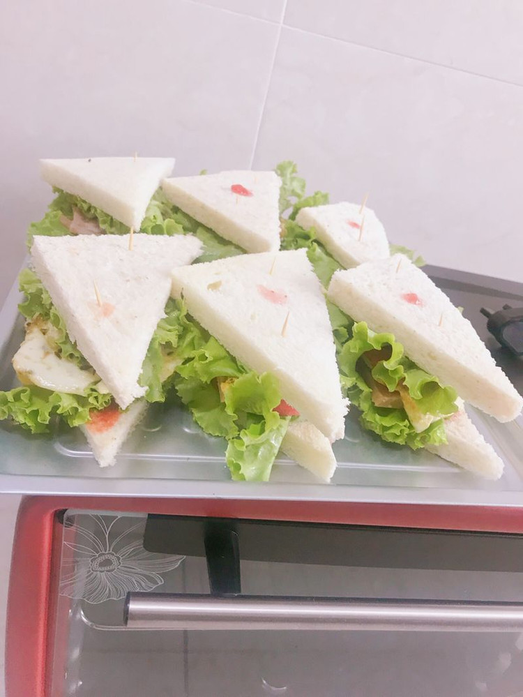 好好吃的早餐烤三明治的做法