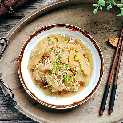 丁香鱼焖冬瓜