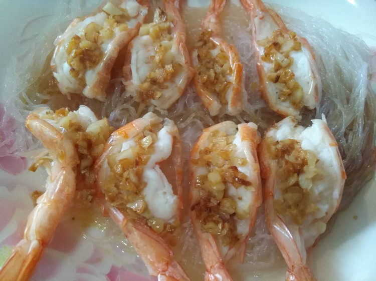 蒜蓉蒸大虾的做法