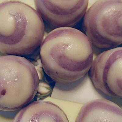 紫薯螺纹馒头