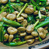 韭菜蚕豆的做法图解7