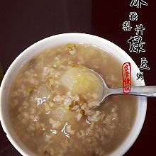 冰糖梨汁绿豆粥