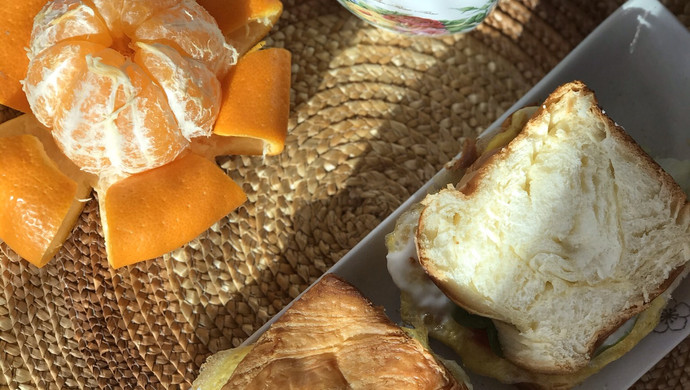 沐浴阳光的早餐～北海道三明治
