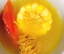 胡萝卜玉米虫草花土鸡汤的做法