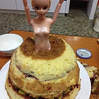 芭比公主生日蛋糕的做法图解2