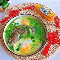 #让每餐蔬菜都营养美味#暖冬三宝汤-鲫鱼荷包蛋萝卜汤的做法图解9