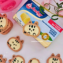 #2021亲子烘焙组——“焙”感幸福#小猫安安双色曲奇饼干