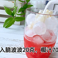 #在夏日饮饮作乐#巨好喝的西瓜椰椰的做法图解3