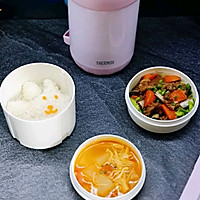 胡萝卜焖羊排+卡通米饭＋番茄金针菇冬瓜汤的做法图解19