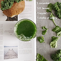 养颜排毒绿色蔬果汁的做法图解4